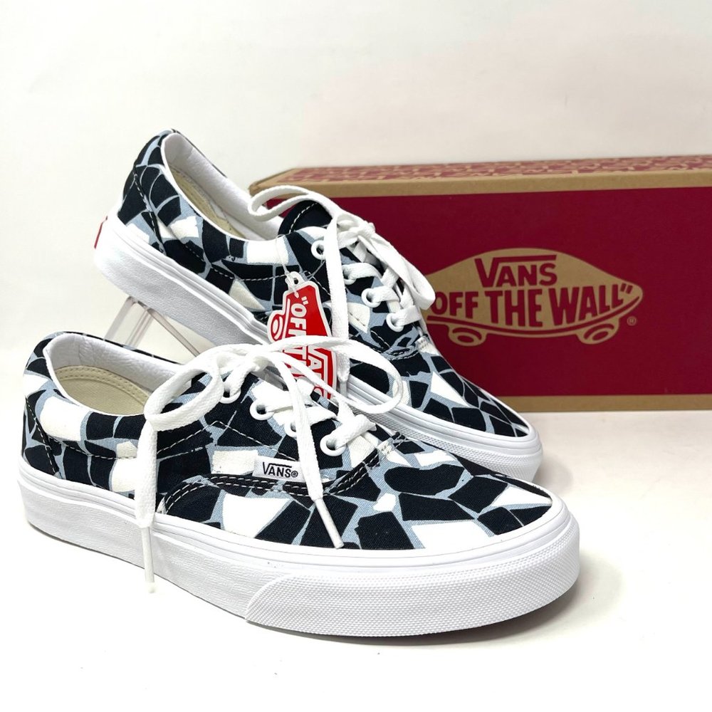 Vans Era Black White Skate Casual Shoes Men's Size Low Top Canvas VN0A54F19M1 - Picture 10 of 15